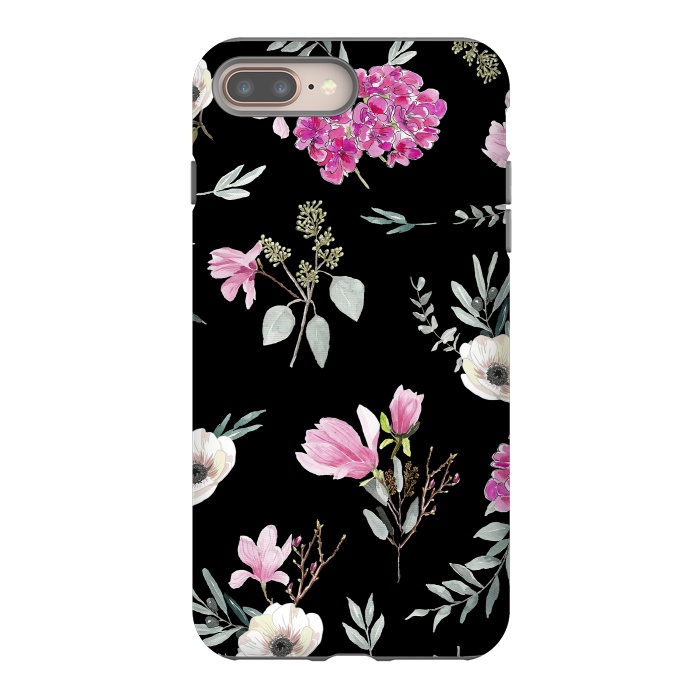 iPhone 7 plus StrongFit Magnolias, eucalyptus and anemones by Anis Illustration