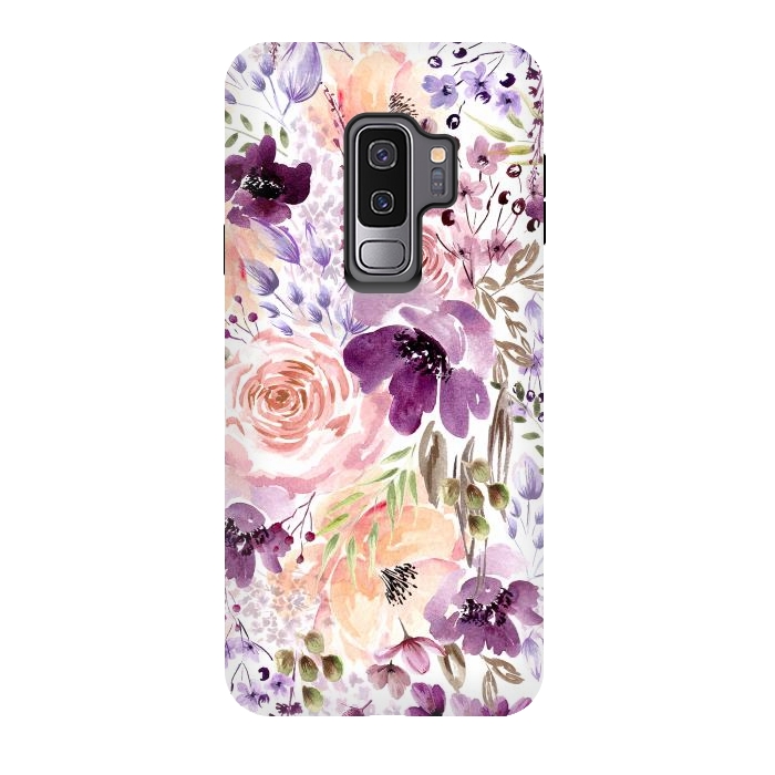 Galaxy S9 plus StrongFit Floral Chaos by Anis Illustration