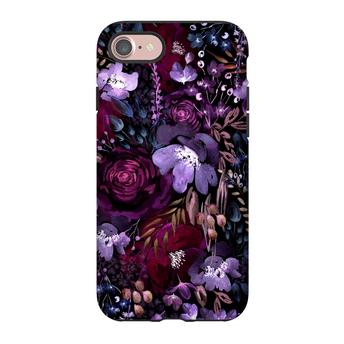 iPhone 7 StrongFit Deep Floral Chaos by Anis Illustration
