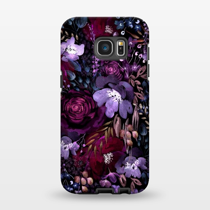 Galaxy S7 EDGE StrongFit Deep Floral Chaos by Anis Illustration