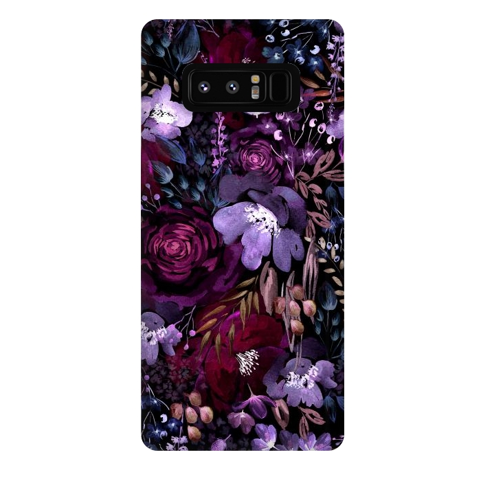 Galaxy Note 8 StrongFit Deep Floral Chaos by Anis Illustration