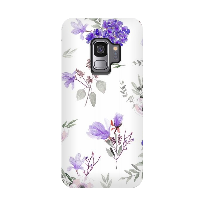Galaxy S9 StrongFit Floral pattern by Anis Illustration