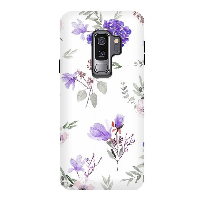 Galaxy S9 plus StrongFit Floral pattern by Anis Illustration