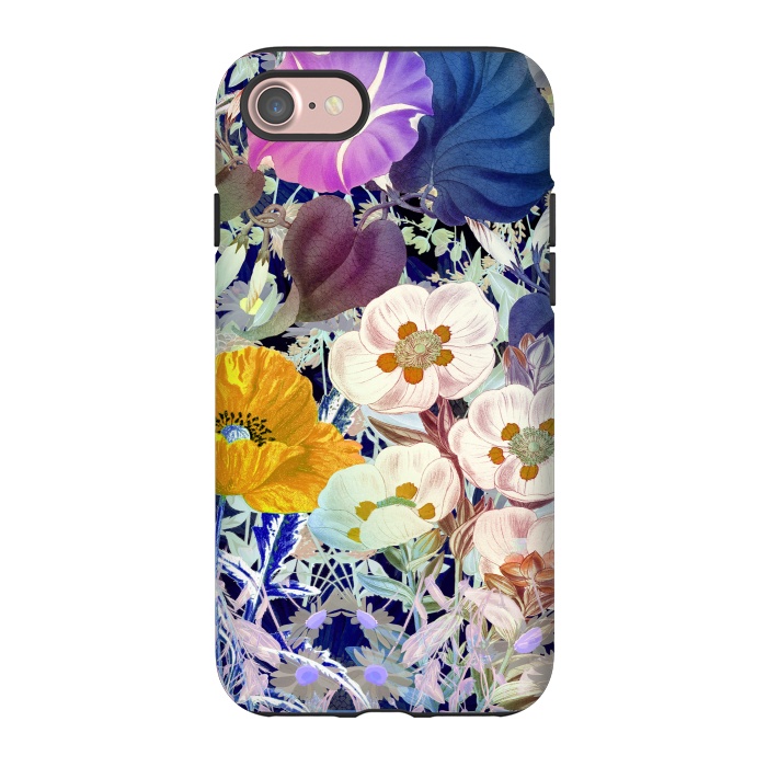 iPhone 7 StrongFit Vibrant colorful botanical illustration by Oana 