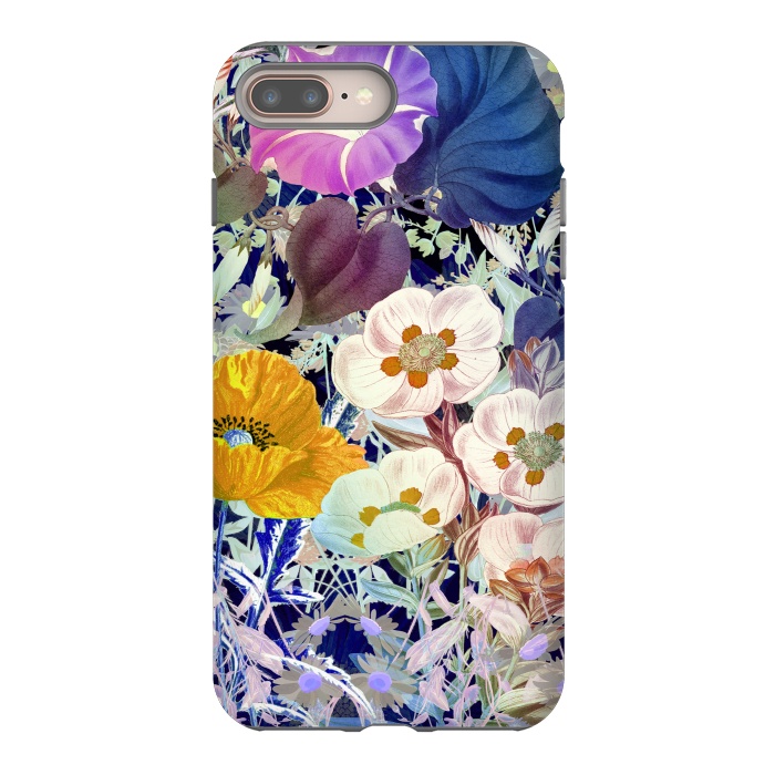 iPhone 7 plus StrongFit Vibrant colorful botanical illustration by Oana 