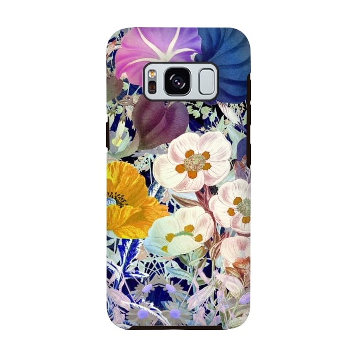 Galaxy S8 StrongFit Vibrant colorful botanical illustration by Oana 