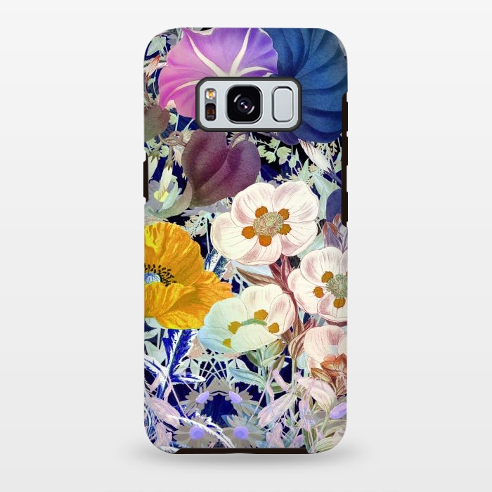 Galaxy S8 plus StrongFit Vibrant colorful botanical illustration by Oana 