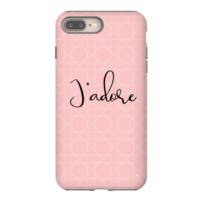 iPhone 7 plus StrongFit Pink J'adore by Martina