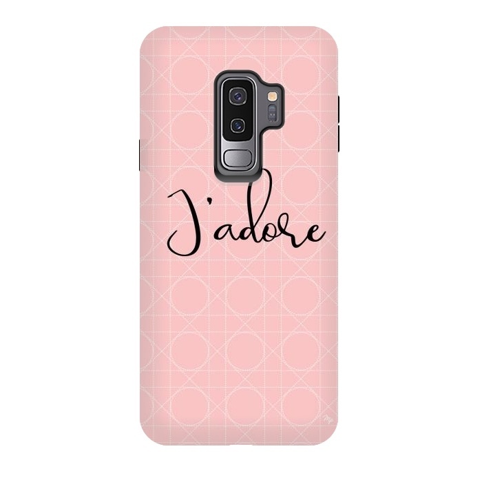 Galaxy S9 plus StrongFit Pink J'adore by Martina