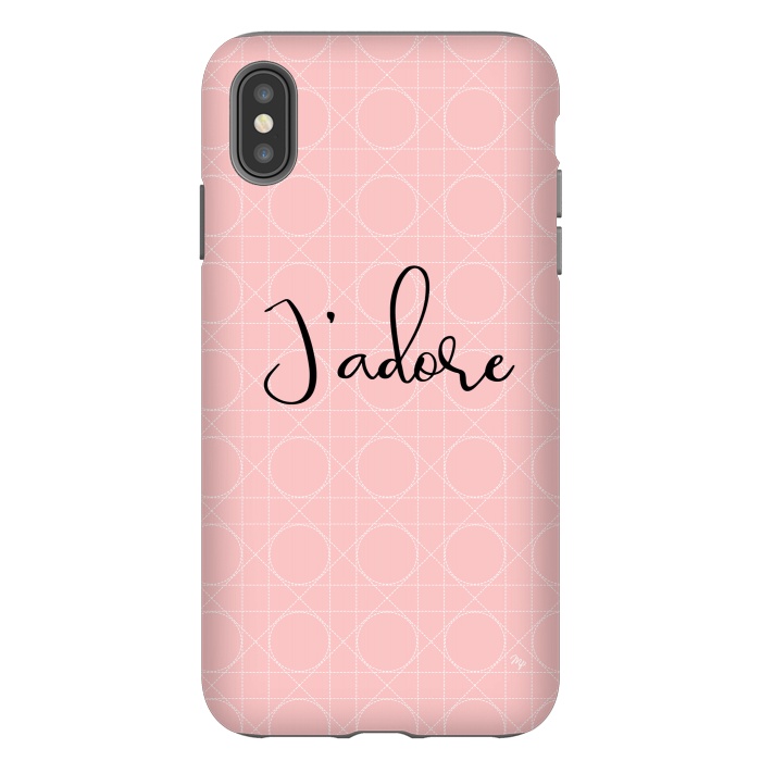 iPhone Xs Max StrongFit Pink J'adore by Martina