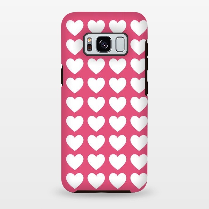 Galaxy S8 plus StrongFit White hearts by Martina
