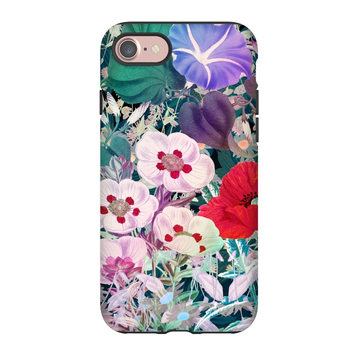 iPhone 7 StrongFit Rich colorful flowers - botanical illustration by Oana 