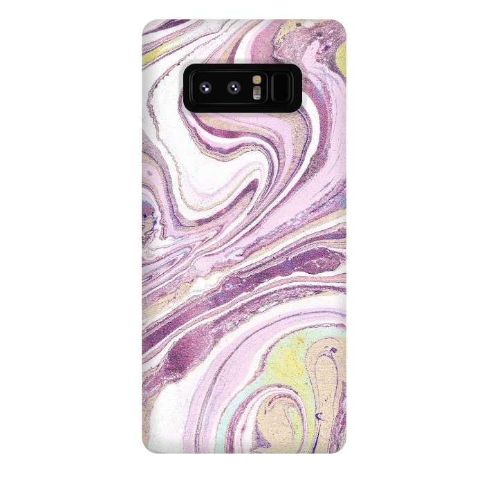 Galaxy Note 8 StrongFit Dusty pink painted liquid marble by Oana 