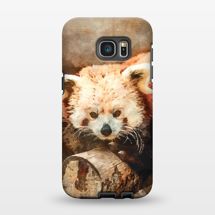 Galaxy S7 EDGE StrongFit Red Panda by Creativeaxle