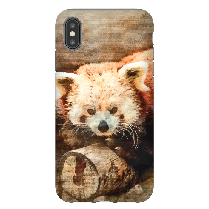 iPhone Xs Max StrongFit Red Panda by Creativeaxle