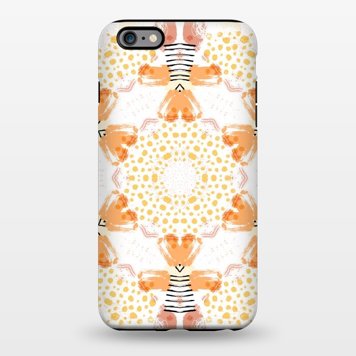 iPhone 6/6s plus StrongFit Yellow Kaleidoscope Mandala by Creativeaxle