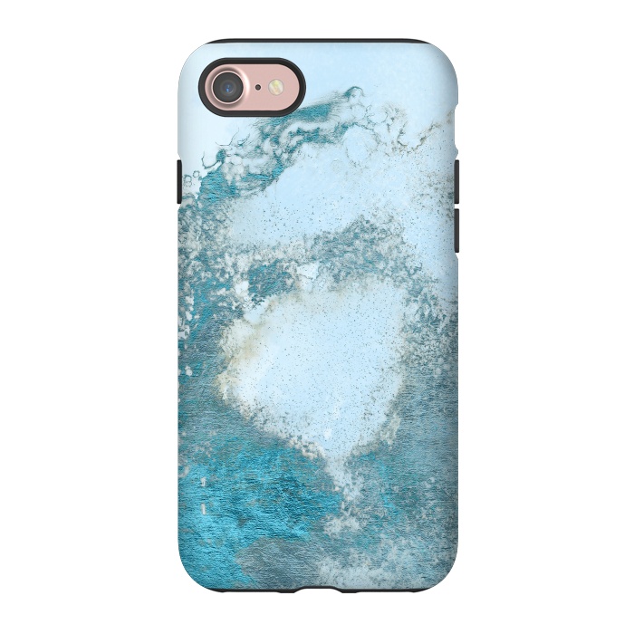 iPhone 7 StrongFit Ice Blue Marble  by  Utart