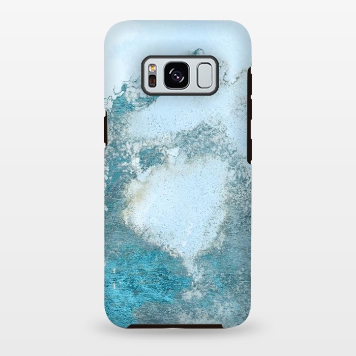 Galaxy S8 plus StrongFit Ice Blue Marble  by  Utart