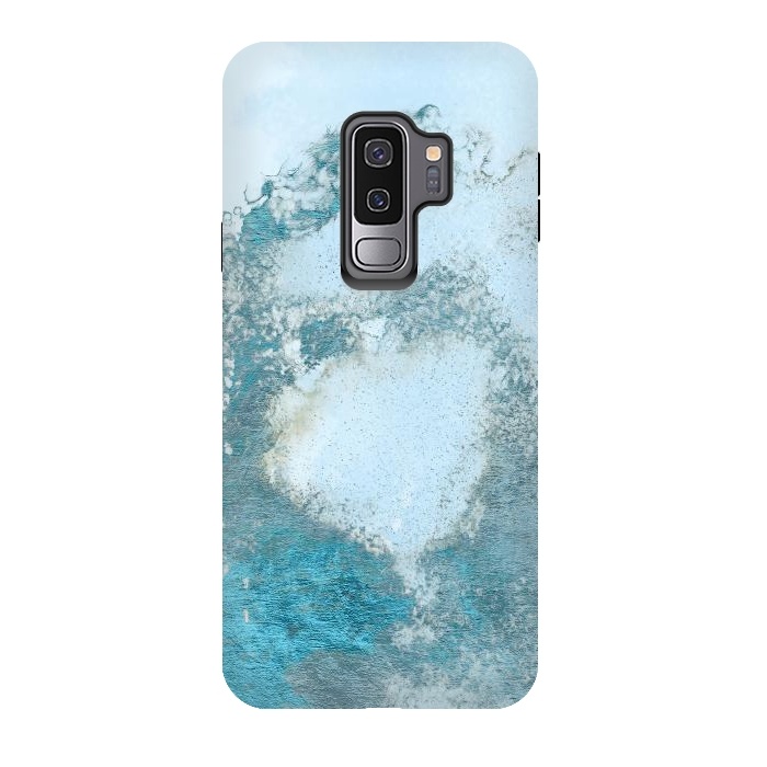 Galaxy S9 plus StrongFit Ice Blue Marble  by  Utart