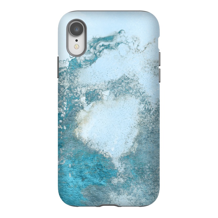 iPhone Xr StrongFit Ice Blue Marble  by  Utart