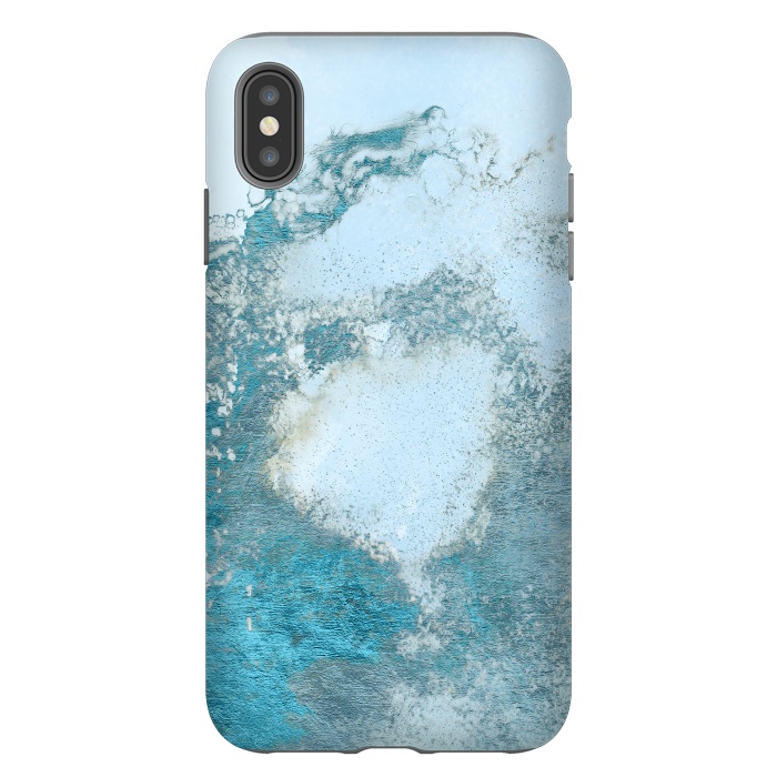 iPhone Xs Max StrongFit Ice Blue Marble  by  Utart