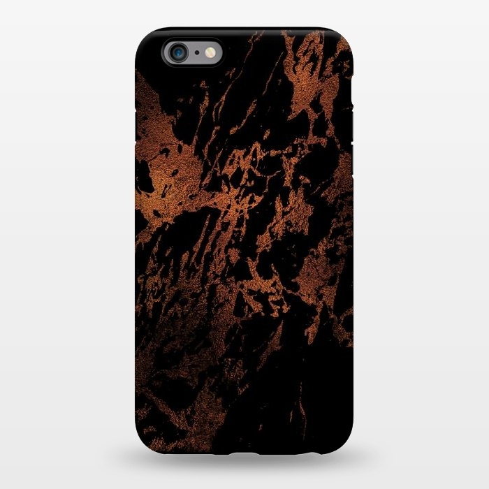 iPhone 6/6s plus StrongFit Black marble with copper veins by  Utart