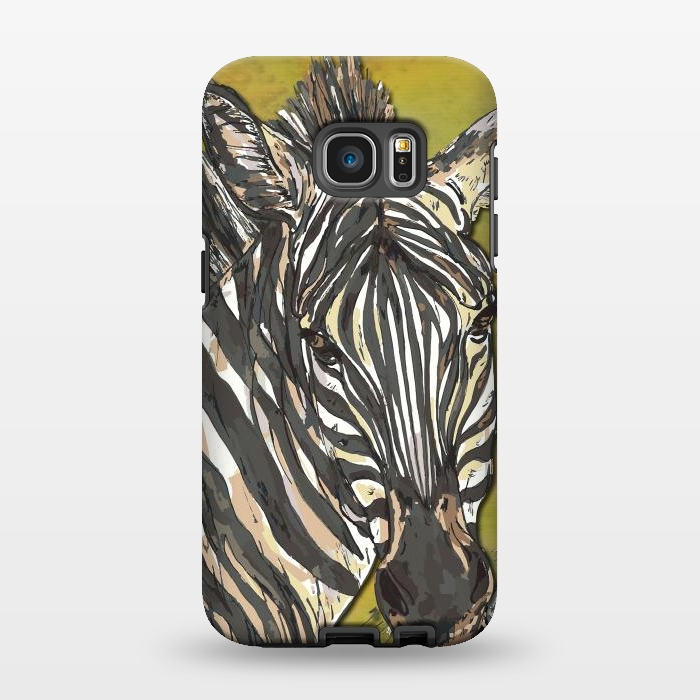 Galaxy S7 EDGE StrongFit Zebra by Lotti Brown