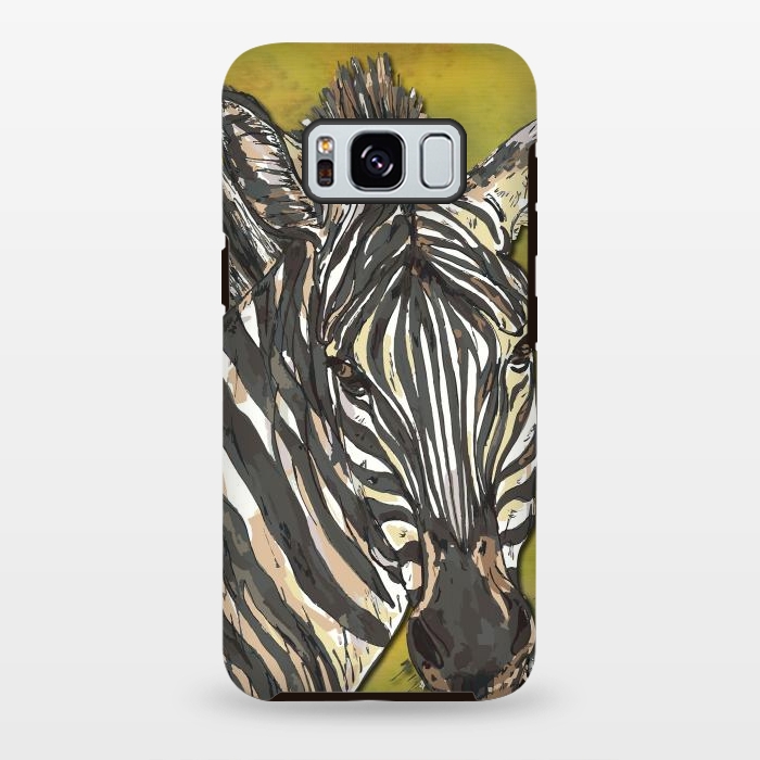 Galaxy S8 plus StrongFit Zebra by Lotti Brown