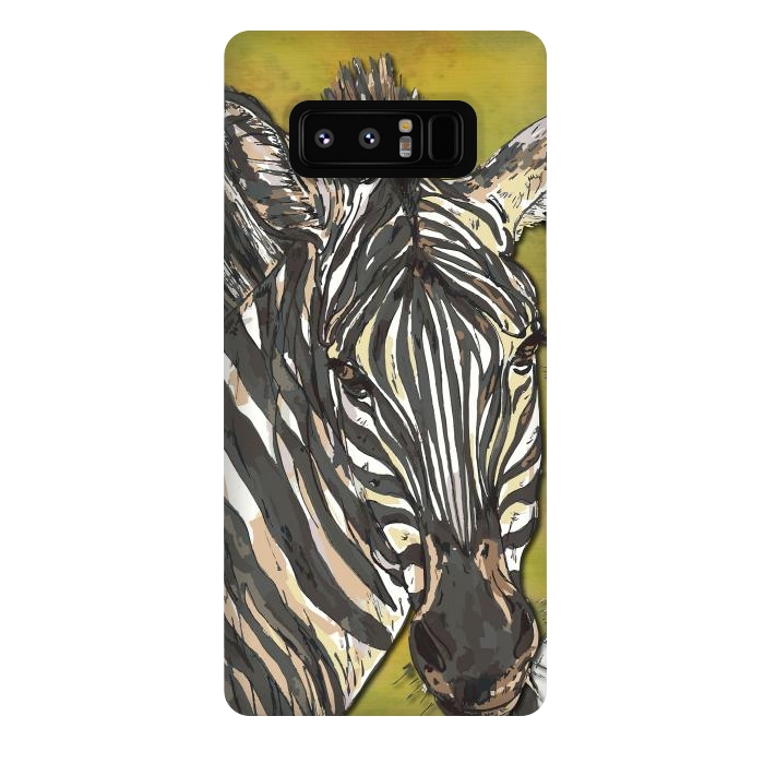 Galaxy Note 8 StrongFit Zebra by Lotti Brown