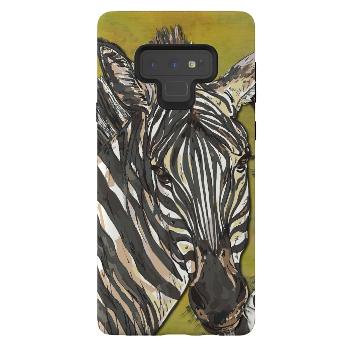 Galaxy Note 9 StrongFit Zebra by Lotti Brown