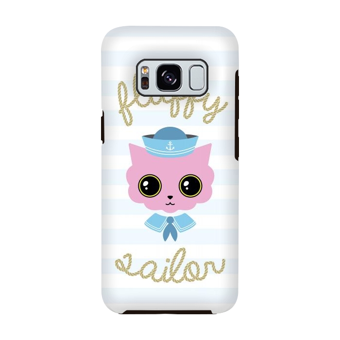 Galaxy S8 StrongFit Fluffy sailor by Laura Nagel
