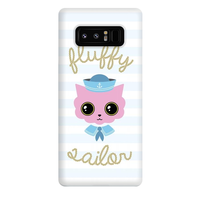 Galaxy Note 8 StrongFit Fluffy sailor by Laura Nagel