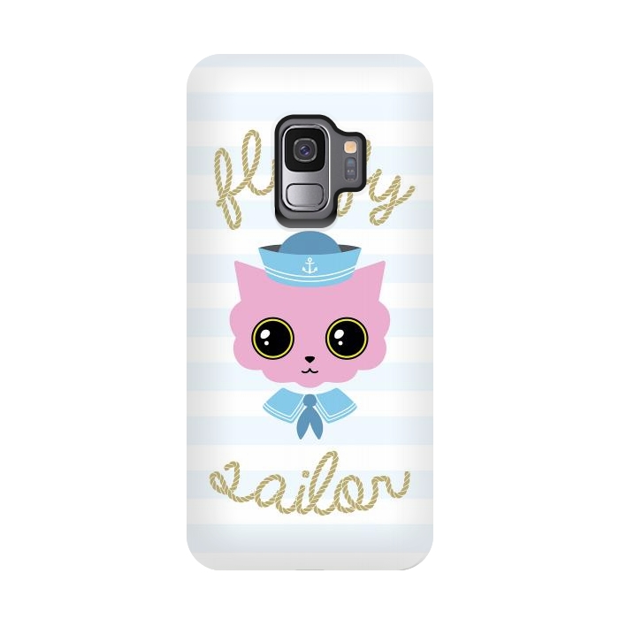 Galaxy S9 StrongFit Fluffy sailor by Laura Nagel