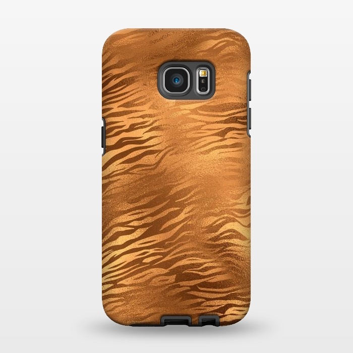 Galaxy S7 EDGE StrongFit Copper Tiger Fur by  Utart