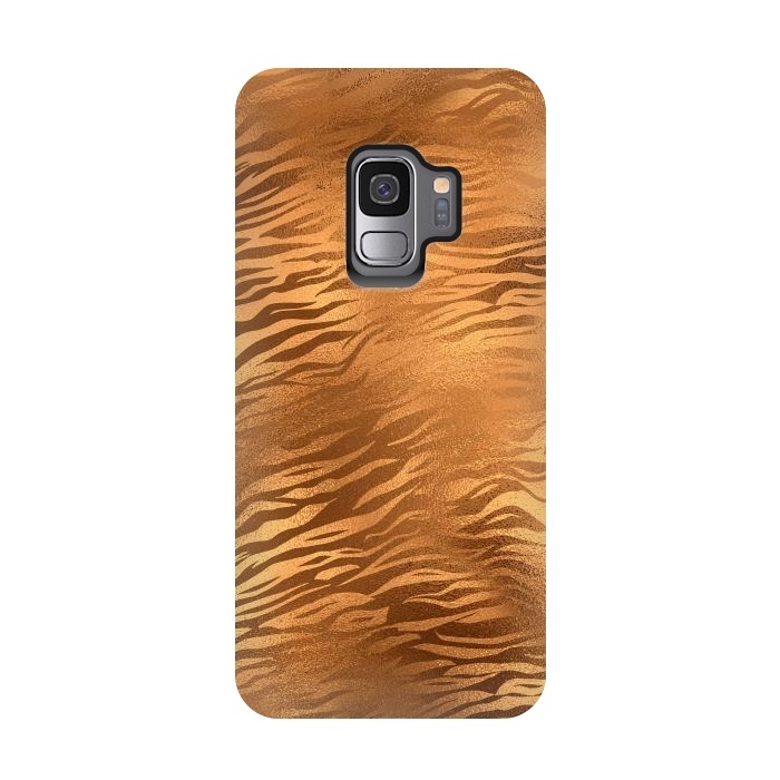 Galaxy S9 StrongFit Copper Tiger Fur by  Utart