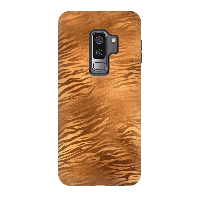 Galaxy S9 plus StrongFit Copper Tiger Fur by  Utart