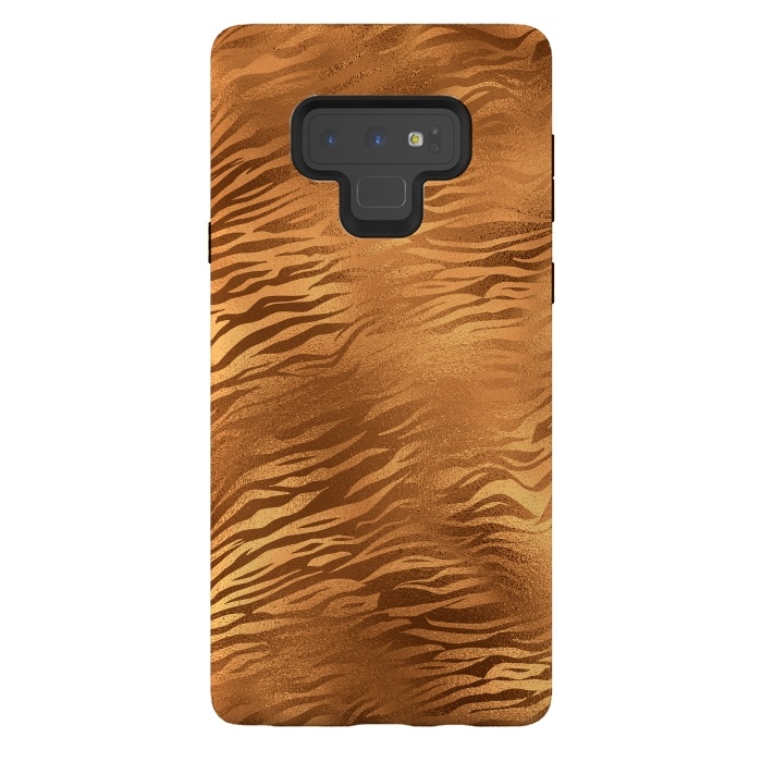 Galaxy Note 9 StrongFit Copper Tiger Fur by  Utart