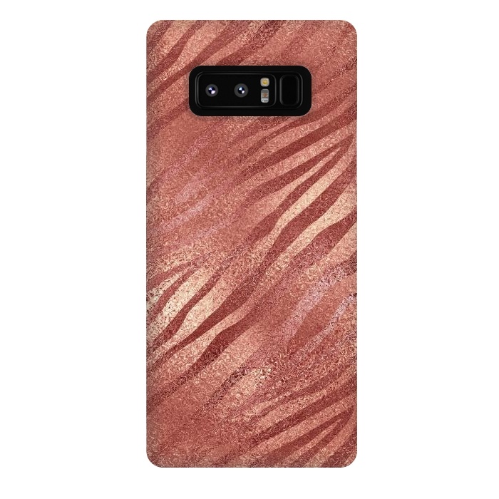 Galaxy Note 8 StrongFit Rosegold Tiger Skin by  Utart