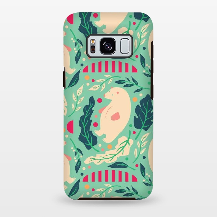 Galaxy S8 plus StrongFit Bear Pattern 003 by Jelena Obradovic