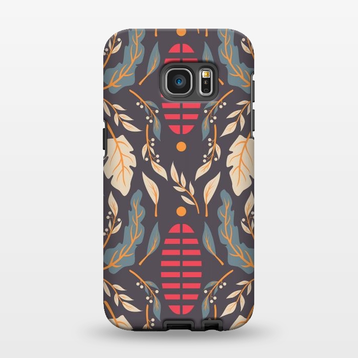 Galaxy S7 EDGE StrongFit Vintage Floral Pattern 007 by Jelena Obradovic