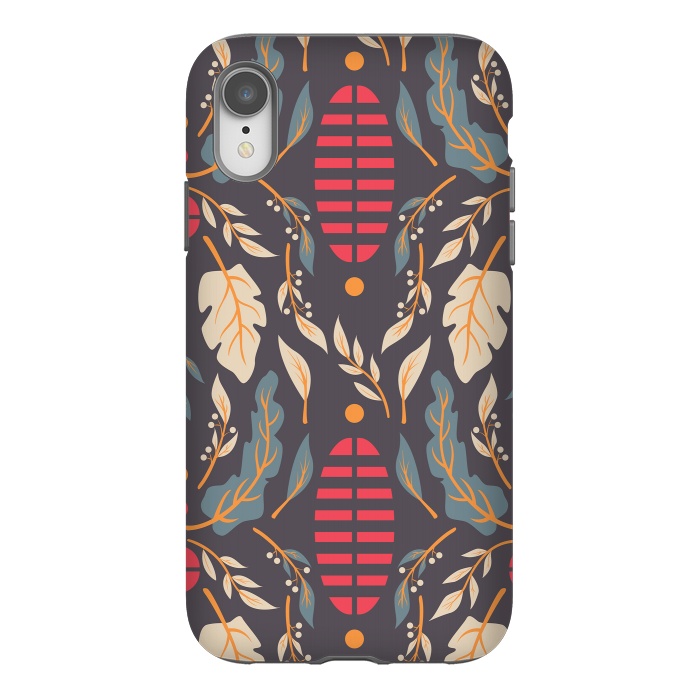 iPhone Xr StrongFit Vintage Floral Pattern 007 by Jelena Obradovic
