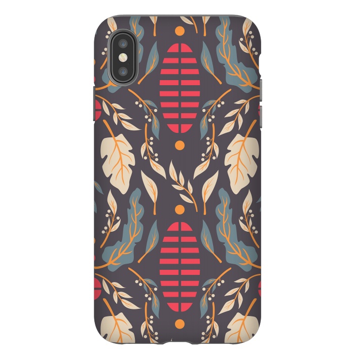iPhone Xs Max StrongFit Vintage Floral Pattern 007 by Jelena Obradovic