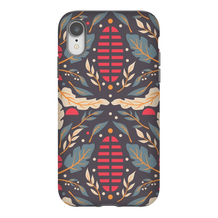 iPhone Xr StrongFit Vintage Floral Pattern 008 by Jelena Obradovic
