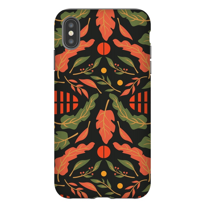 iPhone Xs Max StrongFit Vintage Floral Pattern 010 by Jelena Obradovic