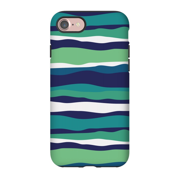 iPhone 7 StrongFit Sea Stripes by Majoih
