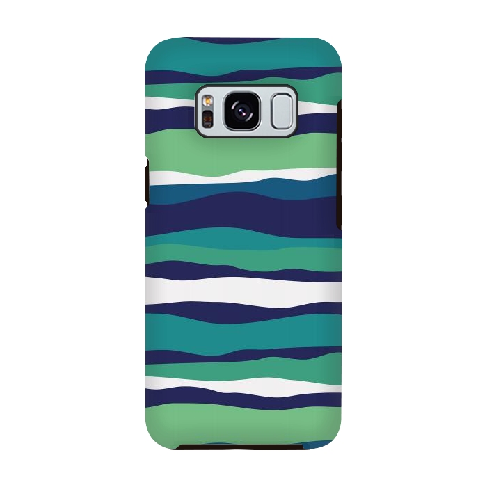 Galaxy S8 StrongFit Sea Stripes by Majoih