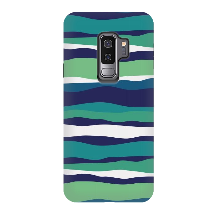 Galaxy S9 plus StrongFit Sea Stripes by Majoih