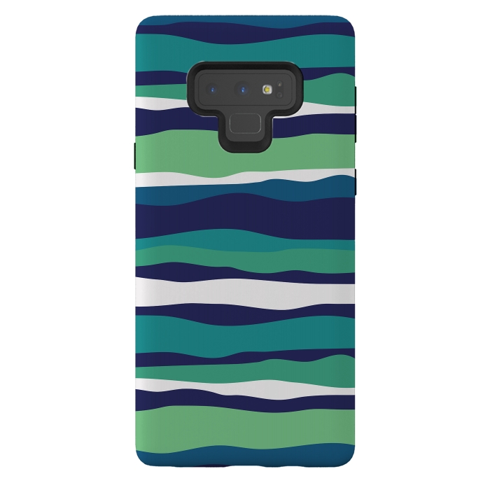 Galaxy Note 9 StrongFit Sea Stripes by Majoih