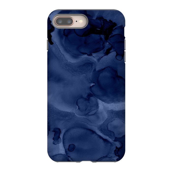 iPhone 7 plus StrongFit Blue Ink Marble by  Utart