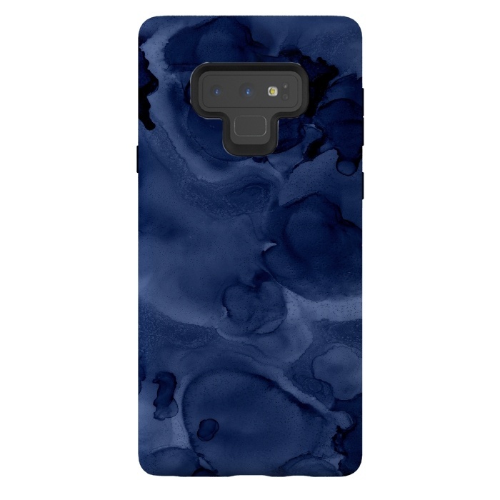 Galaxy Note 9 StrongFit Blue Ink Marble by  Utart